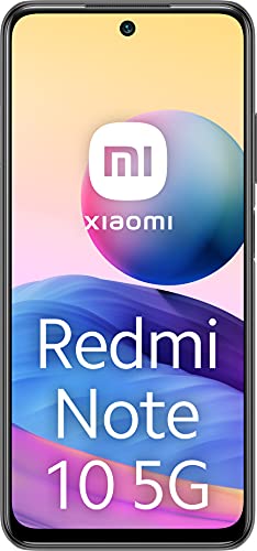 Xiaomi Redmi Note 10 5G (Pantalla 6.5” 90Hz AdaptiveSync DotDisplay, 4GB+64GB, Triple Cámara 48MP, MediaTek Dimensity 700, 5G, 5000mah con carga 22,5W) Gris [Versión Española]