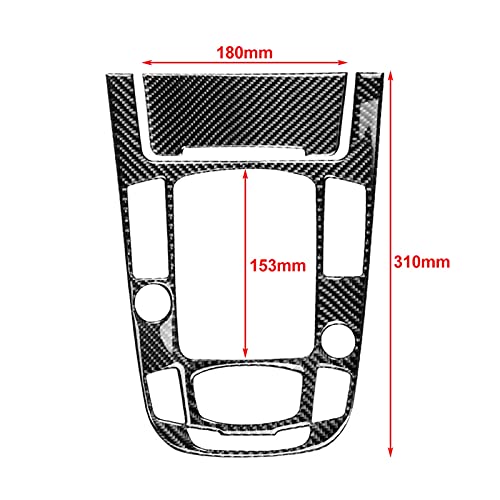 xiuxiu 2pcs de Fibra de Carbono Auto Engranaje Mayúscula de Cambio de Caja de Cambios ABS Cubierta ADJORAL para Audi A4 A5 2013-2016 Q5 2013-2018