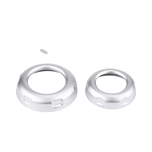 xiuxiu 5 unids Chrome Car Car Volumen y Aire Acondicionado Botones Botón Tapa de Ajuste Fit para Land Rover Discovery 4 LR4 2009 2010 2011 2012 2013-2016