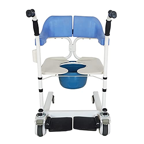 XJJY Máquina de Ascensor de Pacientes, Silla de Ruedas con Movilidad Reducida, Anciano Silla de Ruedas de enfermería, Handicap Silla de Inodoro Paciente multifunción multifunción,Comfortable Version