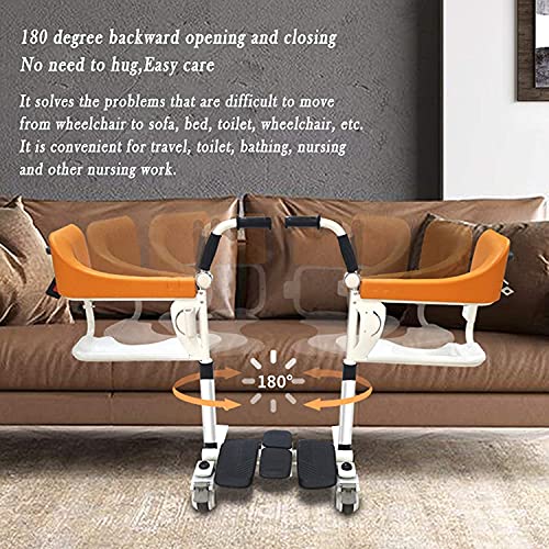 XJJY Máquina Elevación Pacientes para Silla De Ruedas para Discapacitados Moviendo Silla Ruedas, Ancianos Silla Ruedas Enfermería, Silla Ascensor Pacientes Multifunción,Mechanical Version