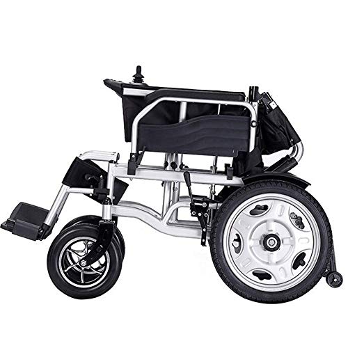 XLAHD Silla de Ruedas eléctrica Ligera de Viaje Plegable, Silla de Ruedas eléctrica para Ancianos de aleación de Aluminio, Carrito Plegable para discapacitados, Scooter de Viaje