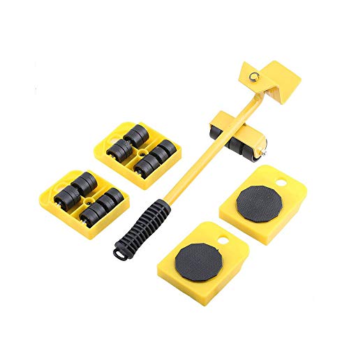 XLtools Pro Technik - Juego de 5 ruedas para levantar y mover muebles (hasta 150 kg)