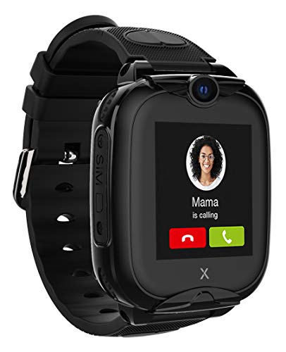 XPLORA XGO 2 - Teléfono Reloj 4G para niños (SIM no incluida) - Llamadas, Mensajes, Modo Colegio, SOS, GPS, Cámara, Linterna y Podómetro - Incluye 2 años de garantía (Negro)