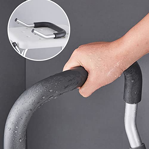 XXIOJUN Silla De Ducha con Respaldo, Silla De Baño con Banco De Ducha para Ancianos, Asientos De Ducha con Bañera para Discapacitados para Adultos Altura Ajustable Utilizado para El Baño