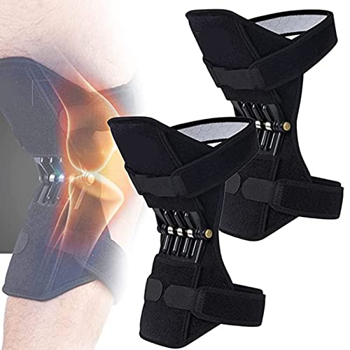 XYEJL 1 Pair Rodillera, Rodilla Protección Booster, Knee Patella Strap, Soporte De Rodillera De Primavera, para Senderismo, Subir Escaleras,Deportes Al Aire Libre