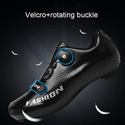 YANE Zapatillas De Ciclismo De Carretera para Mujer Y Hombre Zapatillas De Carretera para Montar En Bicicleta En Interiores Y Exteriores Zapatillas De MTB para Ejercicio,46,Rubber Soles