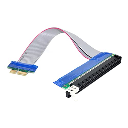 YC CY PCI-E Express 1 X a 16 X Extensor de Cable Flex de extensión convertidor Riser Tarjeta Adaptador 20 cm