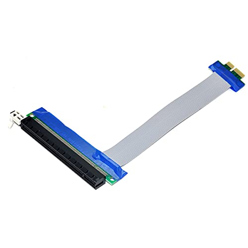 YC CY PCI-E Express 1 X a 16 X Extensor de Cable Flex de extensión convertidor Riser Tarjeta Adaptador 20 cm