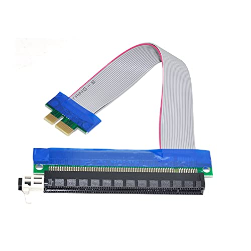 YC CY PCI-E Express 1 X a 16 X Extensor de Cable Flex de extensión convertidor Riser Tarjeta Adaptador 20 cm