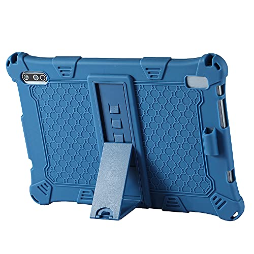 YHFZR Funda para ZONMAI MX2 Tablet 10.1 Pulgada, Silicón Ligera Carcasa Antideslizante con Soporte para los niños para ZONMAI MX2 Tablet 10.1 Pulgada, Azul