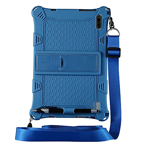 YHFZR Funda para ZONMAI MX2 Tablet 10.1 Pulgada, Silicón Ligera Carcasa Antideslizante con Soporte para los niños para ZONMAI MX2 Tablet 10.1 Pulgada, Azul