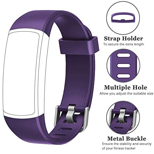 Yishark Correa de repuesto para reloj inteligente SW336, pulsera de seguimiento de actividad física SW336, podómetro, correa de repuesto para SW336, ID128, ID128C, pulsómetro de muñeca