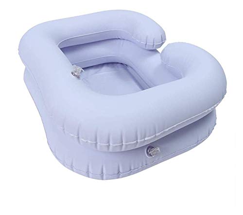 YLYN Inflable Portable Cuenca Champú, Champú Kit Cuenca Plegable Inflable, Pelo de la Colada en la Cama, lesionado, Ancianos, encamados, postrado en Cama, minusválidos, discapacitados 106