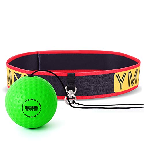 YMX BOXING Pelotas de Reflejo/Boxing Reflex Ball — 4 Pelotas de Reacción de Reflejo más 2 Ajustables, Ideal para Reflejos, Sincronización, Precisión, Enfoque y Coordinación de Mano Ojo