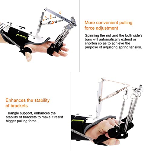 YNITJH Rehabilitación De Fisioterapia De Manos,Férula De Mano Funcional Ortesis De Muñeca Dinámica,para Pacientes con Hemiplejia por Accidente Cerebrovascular