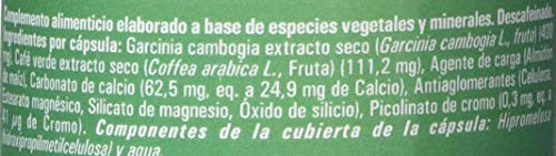 YNSADIET Garcinia Cambogia Con Extracto de Café Verde Sin Cafeina, Complemento Para la Dieta, Complemento alimenticio Natural, Control de Peso, Perdida de Peso, 90 Cápsulas