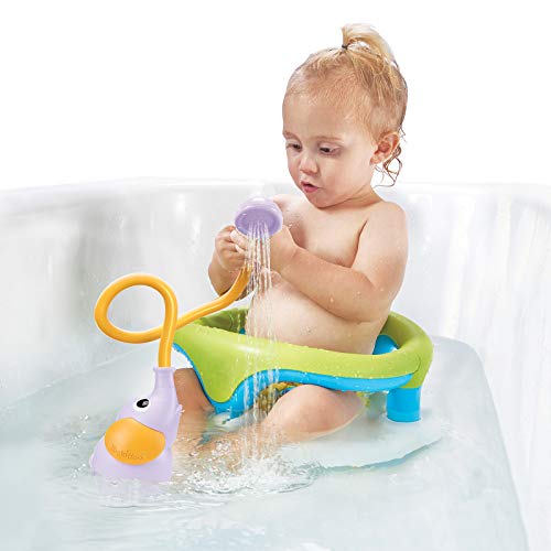 Yookidoo - Ducha bañera elefante lila, juguete bañera, juego agua para la hora del baño indicado para bebés y niños