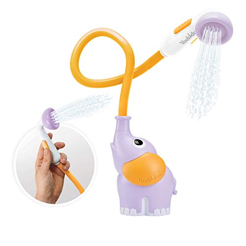 Yookidoo - Ducha bañera elefante lila, juguete bañera, juego agua para la hora del baño indicado para bebés y niños