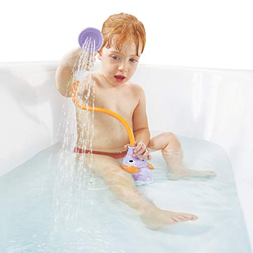 Yookidoo - Ducha bañera elefante lila, juguete bañera, juego agua para la hora del baño indicado para bebés y niños