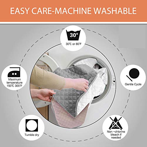 Your's Bath Funda para Sillón Reclinable Acolchado 1 Funda para Sillón Universal Funda Cubre Sofá Malu Relax Protector para Sofás Acolchado Reversible (Gris)