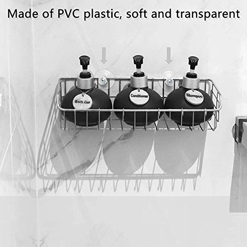 YUESEN Ventosas Transparentes 10 Piezas de Ventosas Plástico Sin Gancho,con Tuercas Moleteadas Ventosa Ultra Fuerte,para de Baño Cocina ect