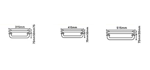 YVX Reposabrazos de baño, Pasamanos de Acero Inoxidable 304, Pasamanos para bañera Anciano, Pasamanos para Personas con Movilidad Reducida (Color: 48 cm)