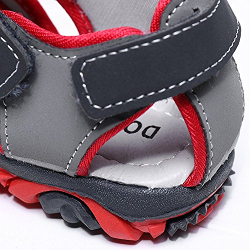 YWLINK Sandalias Deportivas NiñOs Zapatos para NiñOs Punta Cerrada Verano Playa Sandalias Zapatos,Zapatillas Antideslizante Fondo Blando Casuales(Rojo,34EU)