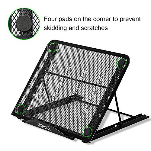 YZPUSI Ajustable Ergonómico PC Laptop Soporte Stand, Portátil Plegable Ventilado Stand Soporte para PC Macbook Computadora Notebook Tableta