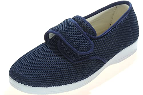 Zapatilla Rejilla Nailon para Hombre - Cerrada - Verano - Hechas en España - Piso Goma - Marcas [Alcalde & Cruan & Alberola] Velcro Talla 43