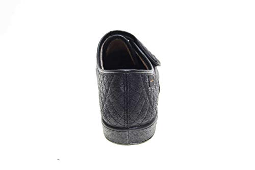 Zapatilla Velcro Mujer Tipo Zapato Doctor Cutillas en Negro Talla 38