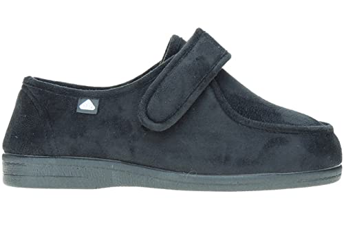 Zapatillas Ancho Especial - Marca Celia Ruiz - Wallaby - Antibacterianas Sanitized - Diabéticos - Posoperatorio - Ajuste Adaptable - Ancho Ajustable - Hombre Mujer Unisex Negro Talla 38