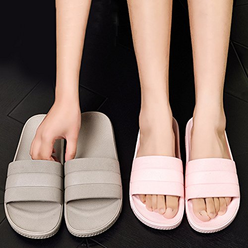 Zapatillas Baño para Hombre Mujer, Zapatillas Adultos Unisex Casa Verano Pantuflas Antideslizantes Sandalias Chanclas de Casa con Punta Abierta para Piscina de Playa