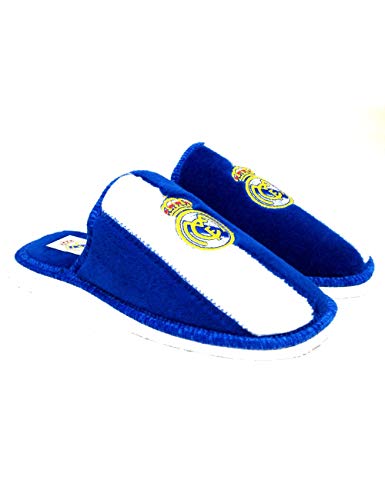 Zapatillas de casa de equipos de fútbol con licencia oficial Real Madrid CF - Color - Azul, Talla - 42