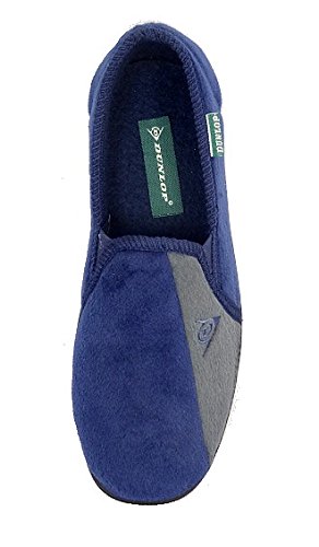 Zapatillas de casa de hombre Dunlop Winston II, con suela suave super confortable, color Azul, talla 46 EU