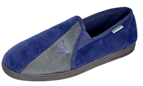 Zapatillas de casa de hombre Dunlop Winston II, con suela suave super confortable, color Azul, talla 46 EU