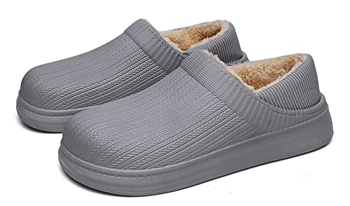 Zapatillas de Estar por Casa Hombre Invierno Zapatillas de Estar por Casa Zapatillas de Estar por Casa Suave con Suela Antideslizante por Interior/Exterior