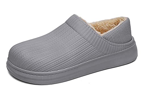 Zapatillas de Estar por Casa Hombre Invierno Zapatillas de Estar por Casa Zapatillas de Estar por Casa Suave con Suela Antideslizante por Interior/Exterior