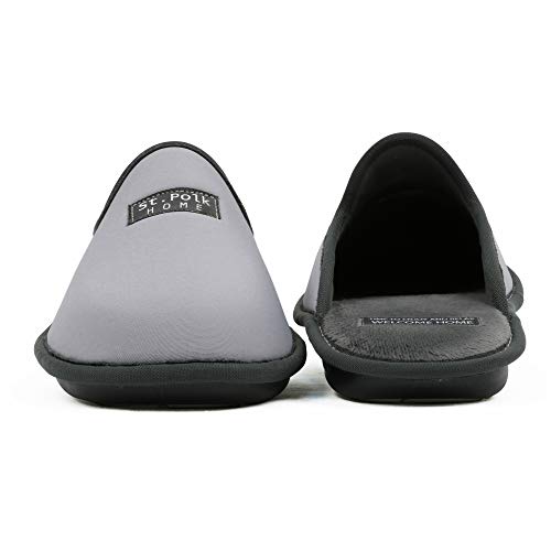 Zapatillas de Estar por casa Hombre/Mujer. Slippers para Verano e Invierno/Pantuflas cómodas, Resistentes, Transpirables y de Interior Suave. Suela de Goma Antideslizante (43 EU, Gris)