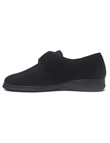 Zapatillas de Estar por casa para Mujer Especial para Personas Mayores Ancianos Ancho Especial Campello 5581 Negro - Color - Negro, Talla - 36