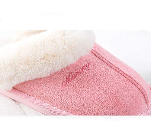 Zapatillas de Estar por Hombre/Mujer Fluff Pantuflas casa Invierno Antideslizantes Cálido Slippers Confortables Zapatos Interior/al Aire Libre