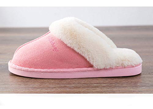 Zapatillas de Estar por Hombre/Mujer Fluff Pantuflas casa Invierno Antideslizantes Cálido Slippers Confortables Zapatos Interior/al Aire Libre