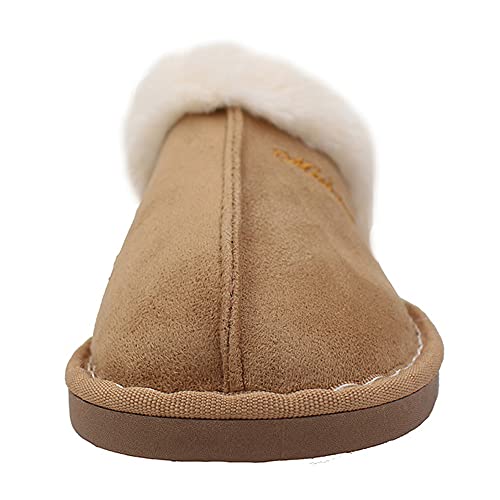 Zapatillas de Estar por Hombre/Mujer Fluff Pantuflas casa Invierno Antideslizantes Cálido Slippers Confortables Zapatos Interior/al Aire Libre