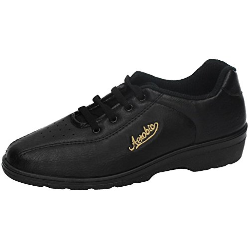 Zapatillas deporte con cuña muy cómoda Alfonso en negro talla 40