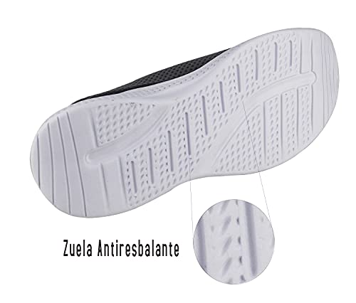 Zapatillas Deportivas de Tela Transpirables para Verano, Tenis con Soporte para el Talón Anti resbalante (Gris, Numeric_42)