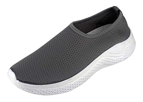 Zapatillas Deportivas de Tela Transpirables para Verano, Tenis con Soporte para el Talón Anti resbalante (Gris, Numeric_42)