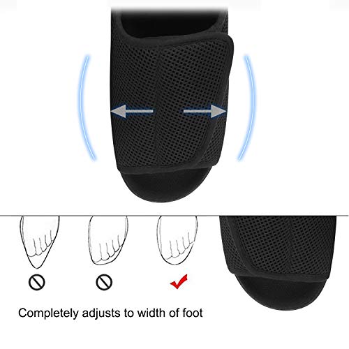 Zapatillas diálogas para hombre, ortopédicas ajustables, zapatillas interiores cómodas, sandalias de pie grande, con cierre de velcro para personas mayores, pies hinchados, artritis edema Swollen