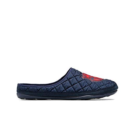 Zapatillas FC Barcelona Amatista Azul Zapatillas de Estar por casa Hombre Invierno Otoño - 38.5 EU