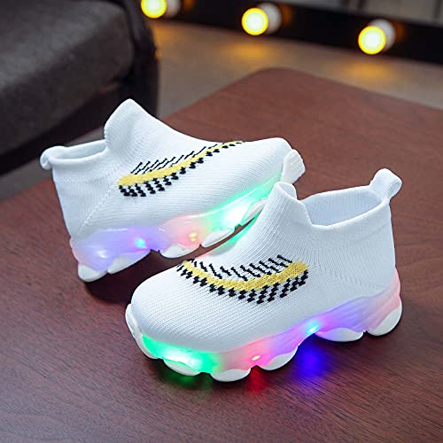 Zapatillas niño niña Verano 2021 Deportivas niño con luz LED Zapatillas Running Deportivas niña Deportivas niño Zapatos para Caminar Antideslizante cómodos Verano otoño Malla Transpirables Casual