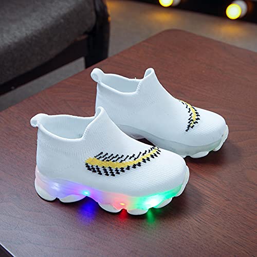 Zapatillas niño niña Verano 2021 Deportivas niño con luz LED Zapatillas Running Deportivas niña Deportivas niño Zapatos para Caminar Antideslizante cómodos Verano otoño Malla Transpirables Casual